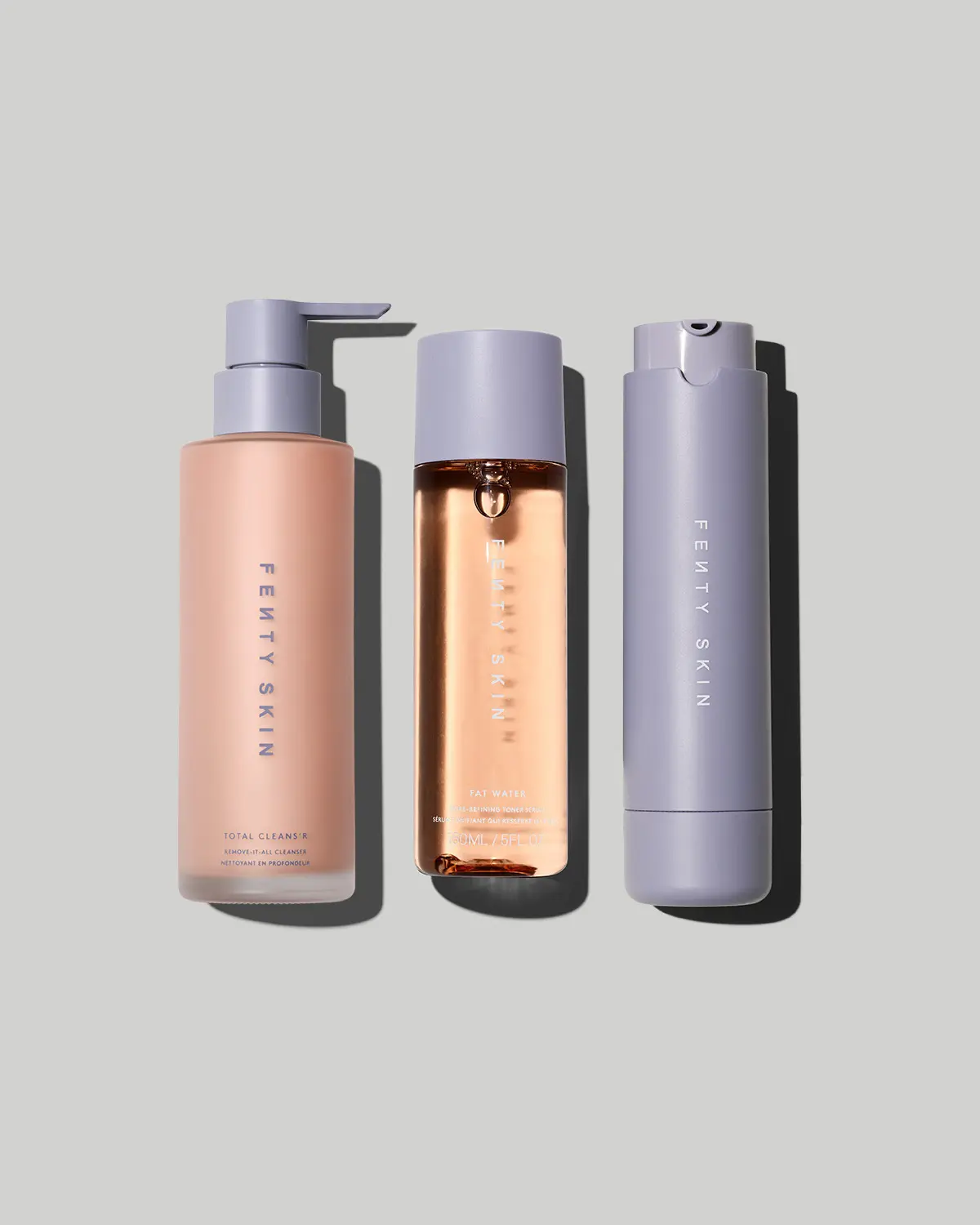 Fenty Skin Start’rs Full-Size Cleanser, Toner + Hydra Vizor Invisible SPF 30 Moisturizer Bundle Fenty Skin Start’rs Full-Size Cleanser, Toner + Hydra Vizor Invisible SPF 30 Moisturizer Bundle