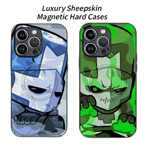 Game Castle Crashers Phone Cases For iPhone 17 Promax Pro Air 16 15 14 13 Plus Luxury Magsafe Sheepskin Shockproof Protective Cover Protection