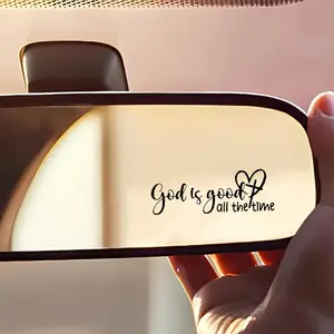 3PCS/SET  Christian Car Decals: The Lord is Always Good Waterproof Vinyl Stickers for Helmets, Laptops, Water Bottles, Phone Cases, and Cars Universal Car Sticker Multipurpose Car Decal Car Vehicle Decoration