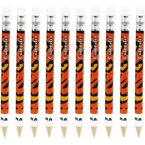 Cadoozle Mini Mechanical Pencil - 0.7mm Lead - Novelty Tiger  Print - Pack of 10