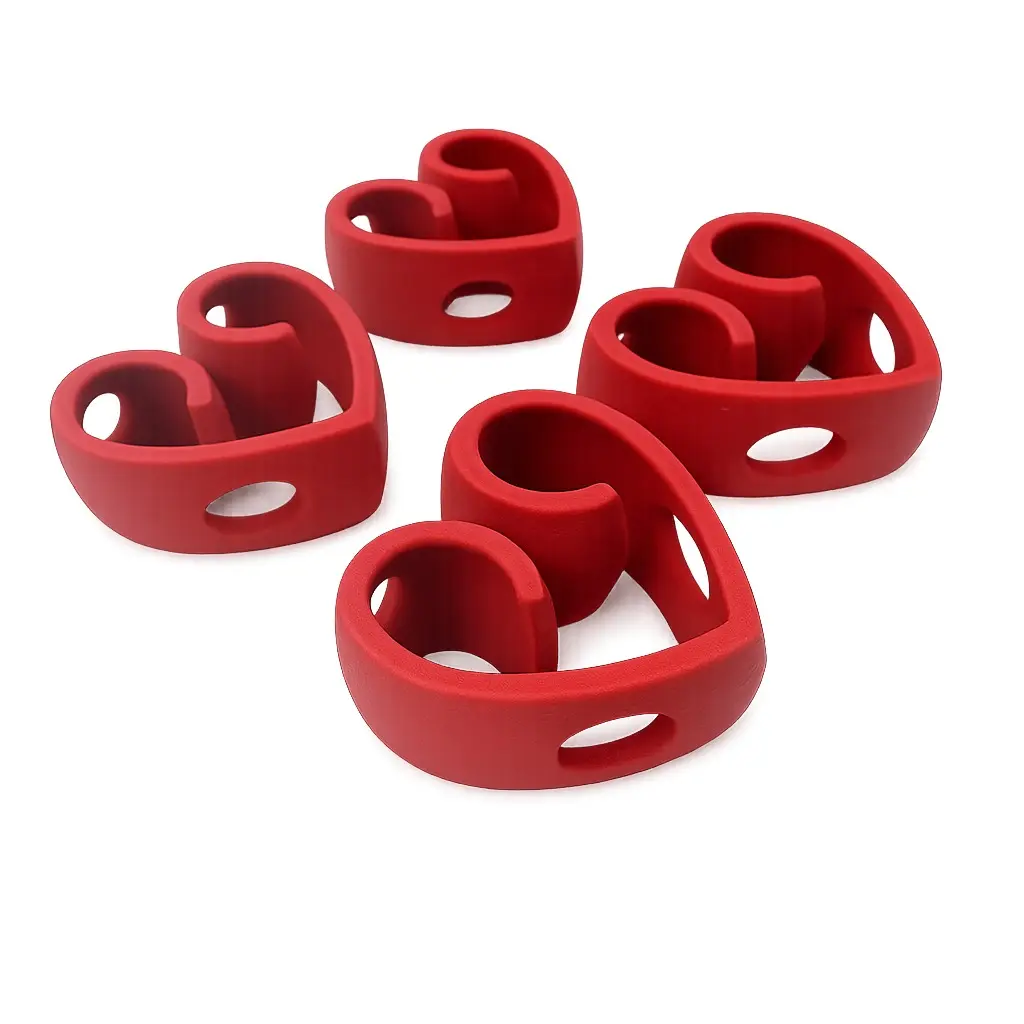 6-Pack Whimsical Heart Shape 3D Printed Chopstick Helper, Lightweight Compact Reusable Cutlery Tableware Training Tool for Kitchen Dining