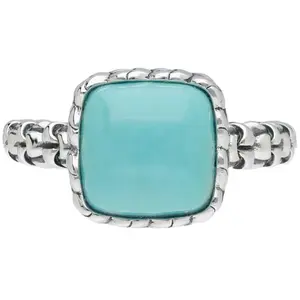 Tiffany Kay Studio Sterling Silver Turquoise Purl Knit Ring