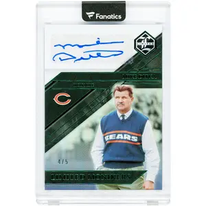 Mike Ditka Chicago Bears Autographed 2022 Panini Limited Green Limited Monikers #MON-MDI #4/5 Card - Fanatics Authentic Certified