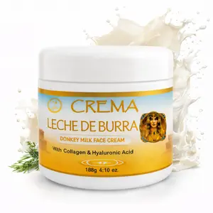 HIGH SUPREME Donkey Milk Face Cream(Leche de Burra) – 120g With Collagen & Hyaluronic Acid – Nourishing & Hydrating Moisturizer – For Sensitive, Dry & Mature Skin – Anti-Aging & Skin Renewal