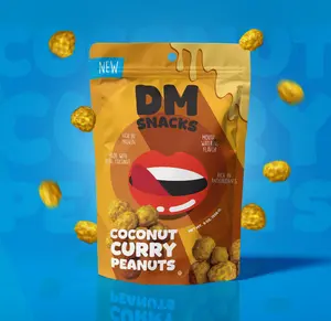 DM Snacks Coconut Curry Peanuts, 8 oz.
