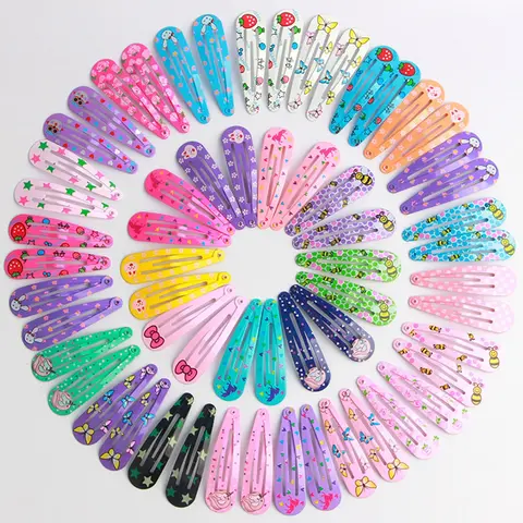 30pcs Random Color Cute Cartoon Pattern Hair Clips, Butterfly & Strawberry & Animal & Bowknot Decor Hair Clips, Fashion Hair Accessories for Girls, Hair Clip Set, Super Cute Clips, Fun Hair Clips