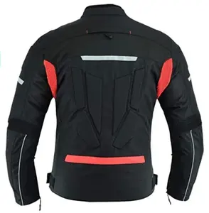 INTAN Motorbike Armoured Cordura Jacket With Protectors Mens Motorcycle Waterproof Protective CJ-85 (as1, alpha, s, regular, regular)