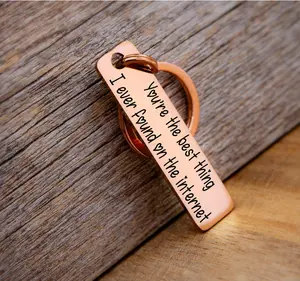 "You're The Best Thing I've Ever Found On The Internet" Personalized Keychain