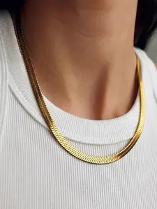 Street Trend Snake Bone Chain Necklace, Fashion Jewelry for Party, Daily Decor, Trendy All-match & Exquisite Jewelry for Birthday Gift