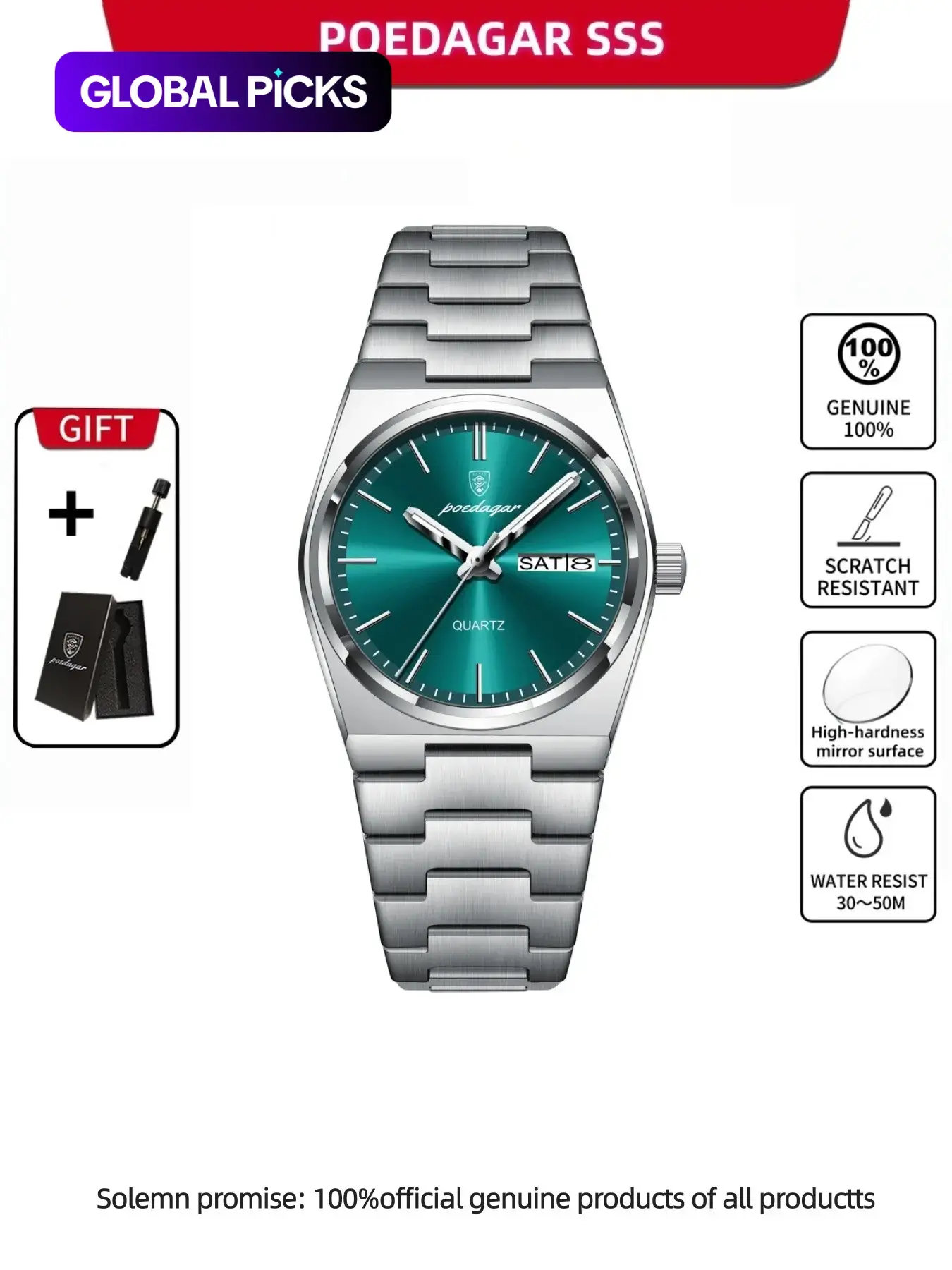 Casual Business Round Dial Analog Steel Quartz Watch for Men, Fashion Watch for Parties and Daily Wear, Trendy Versatile & Exquisite Gift Watch with Box, Business Fashion Watches, Quartz Analog Wristwatch