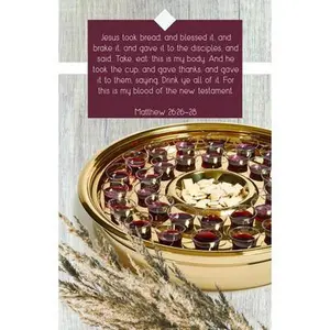 Communion Bulletin: And Blessed It (Package of 100): Matthew 26:26-28 (Kjv) -- Broadman Church Supplies Staff, Shrink-Wrapped Pack