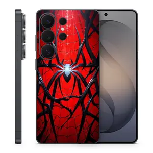 Vinyl Phone Skin with Spider Web Design, Removable, Compatible with Samsung Galaxy S25 Ultra, S26, S26 Ultra