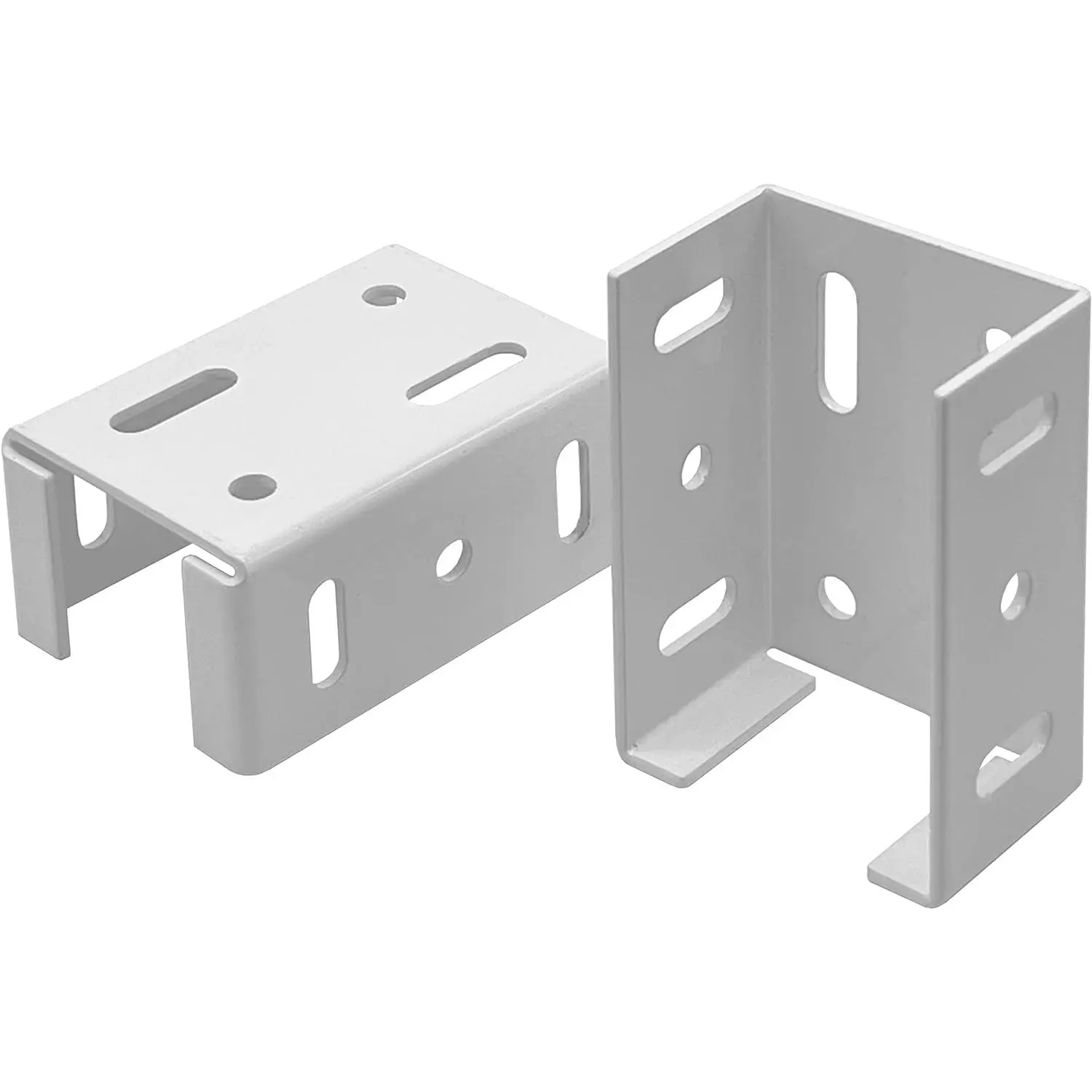 Heavy Duty  Fence Bracket for Vinyl Fencing Panel to  Connection, Metal Replacement for 2.75in Plastic Brackets, Fits 2-3/4" Rails, 2 count