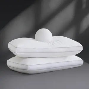 Goose Down Bed Pillows King Size Set of 2 (White), Pillows for Sleeping, Gusseted Pillow for Side, Back, or Stomach Sleepers, 20" x 36"