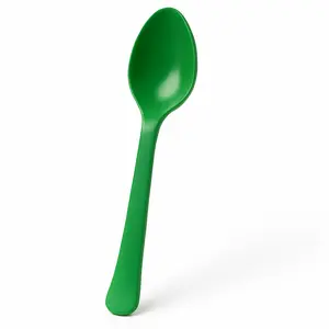 Festive Green Plastic Spoon - 7.5 in.