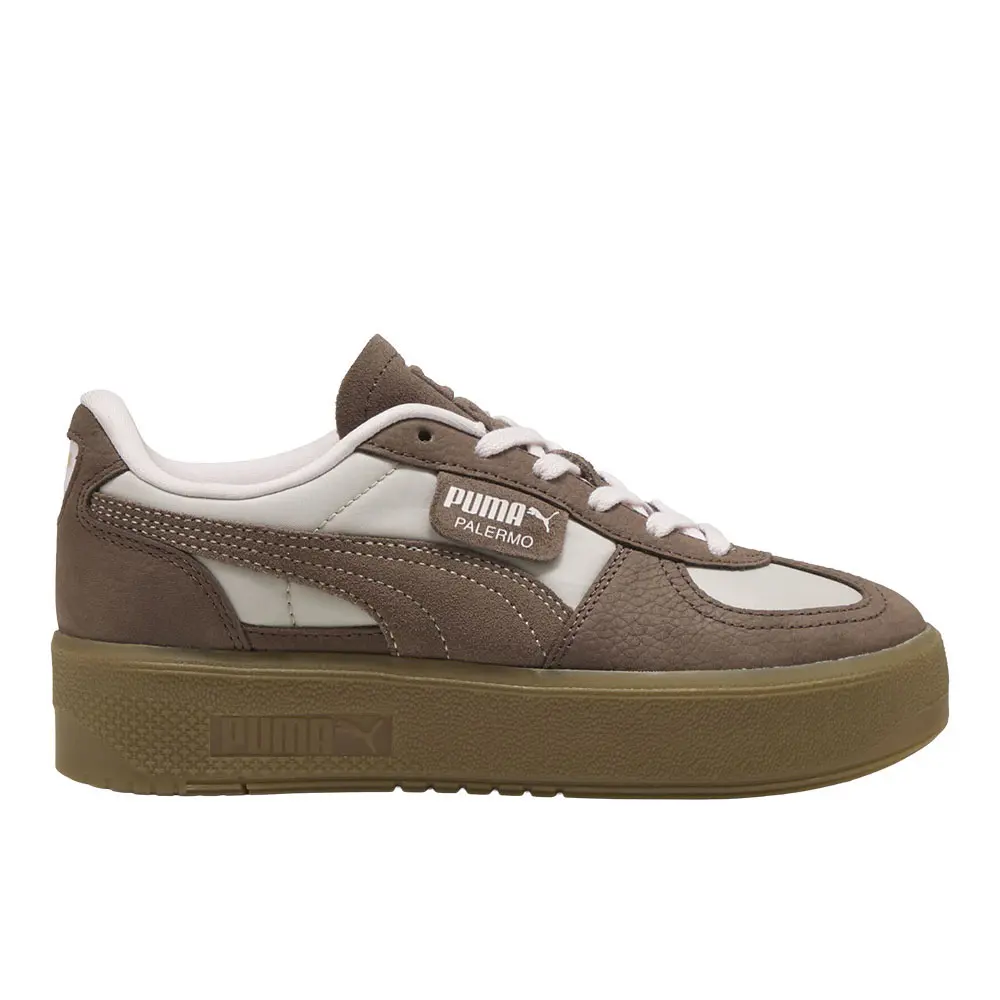 PUMA Womens Palermo Elevata Wine Club Lace Up Sneakers Shoes Casual - Brown