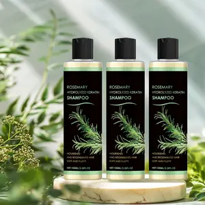 Rosemary Shampoo Daily Scalp Cleansing Moisturizing Hair Nourishing Natural Shine Smooth Hydrating Shampoo, Gentle Hair Care, Bamboo Ingredient, Made in China