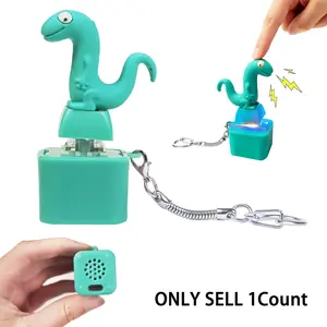 Rechargeable Keyboard Fidget Toy, Lizard Keychain Sound, Colorful Keychain Light, Portable Fidget Clicker, Stress & Anxiety Relief