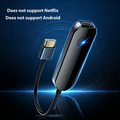 Lulaven Wireless HDMI Transmitter-Receiver Set, Tech Gadgets Smartphone Screen Mirroring Adapter, 4× Faster 1080p Full HD Sync Device, 5G-Compatible Heat-Stable, No WIFI/Bluetooth, HDMI Cable Included, Manufacturer Warranty (for iPhone 7/7 Plus)