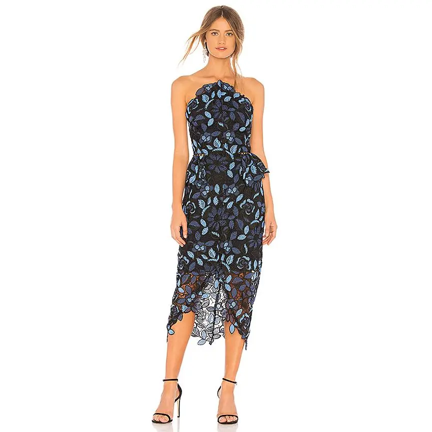ELLIATT Times Dress in Blue Multi