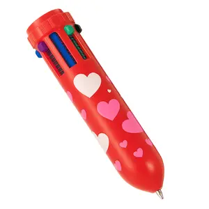 Valentine's Day Multicolor Heart Pattern Pen