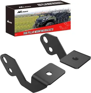 Nilight 2 PCS Side Pillar Mounting Brackets LED Metal Bracket for UTV Off Road 2014-2018 Polaris RZR 900 XP 1000