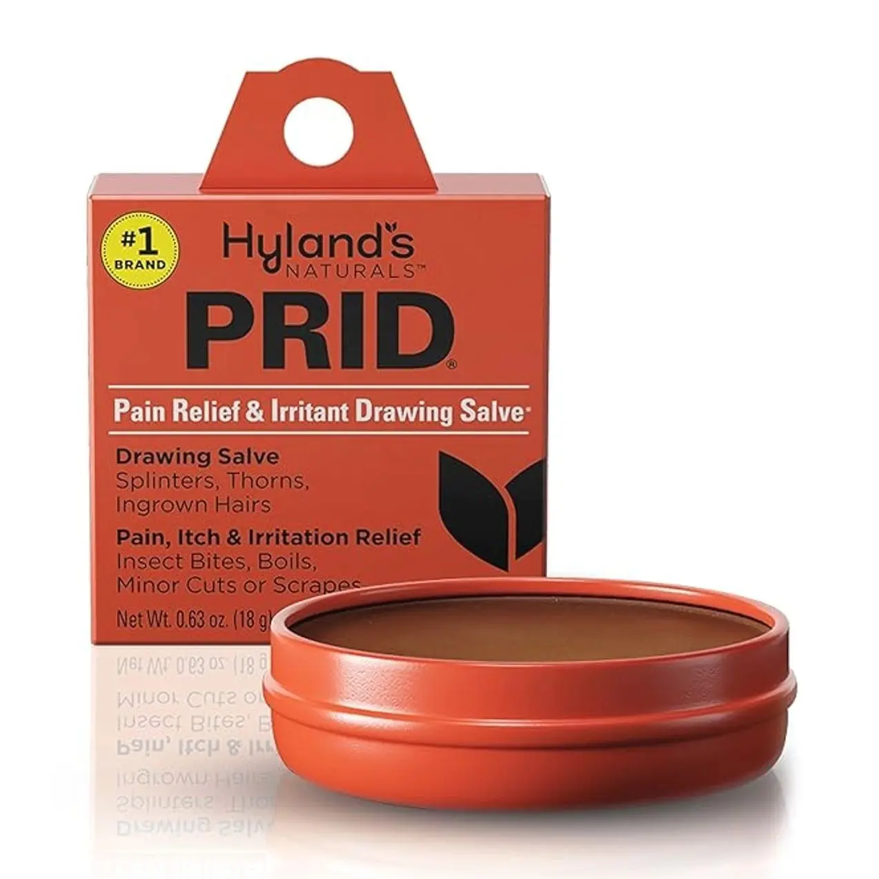 Hyland's PRID Drawing Salve, Topical Skin Irritation Relief, For Splinters, Thorns, Ingrown Hairs, Itch Relief for Bug Bites, Boils, Minor Cuts and Scrapes, 18 Grams