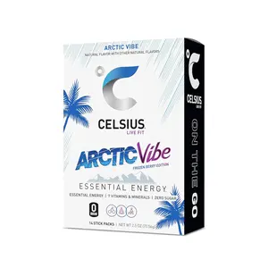 CELSIUS On-the-Go Powder Sticks Arctic Vibe, Essential Energy 2.6 Oz (14 Sticks per Pack) Supplement Dietary Healthcare Vitamin