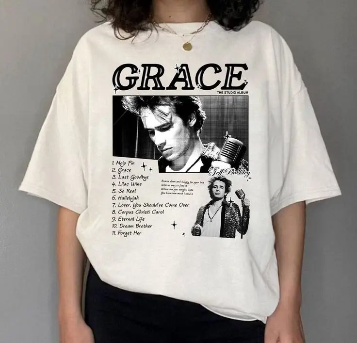 Retro Style Jeff Buckley Grace Album Unisex T-Shirt, Jeff Buckley Mystery White Boy Shirt, Halloween Gift