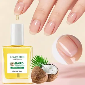 LOVCARRIE 17ml HARD RESISTENTES Nail Strengthener Oil, Instant Gloss Nail Hardener, Strengthens and Nourish Weak Brittle Nails, Gentle Quick Dry, Nail Care Oil, Nail Treatment for Salon-Worthy Shine, To Get Stronger Nails, Nail Lovers Ideal Holiday Gift