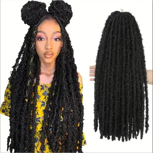 24" SE Dreadlock Extensions – 6 Packs Soft Single Ended Curly Locs for Women, Boho & Daily Styles