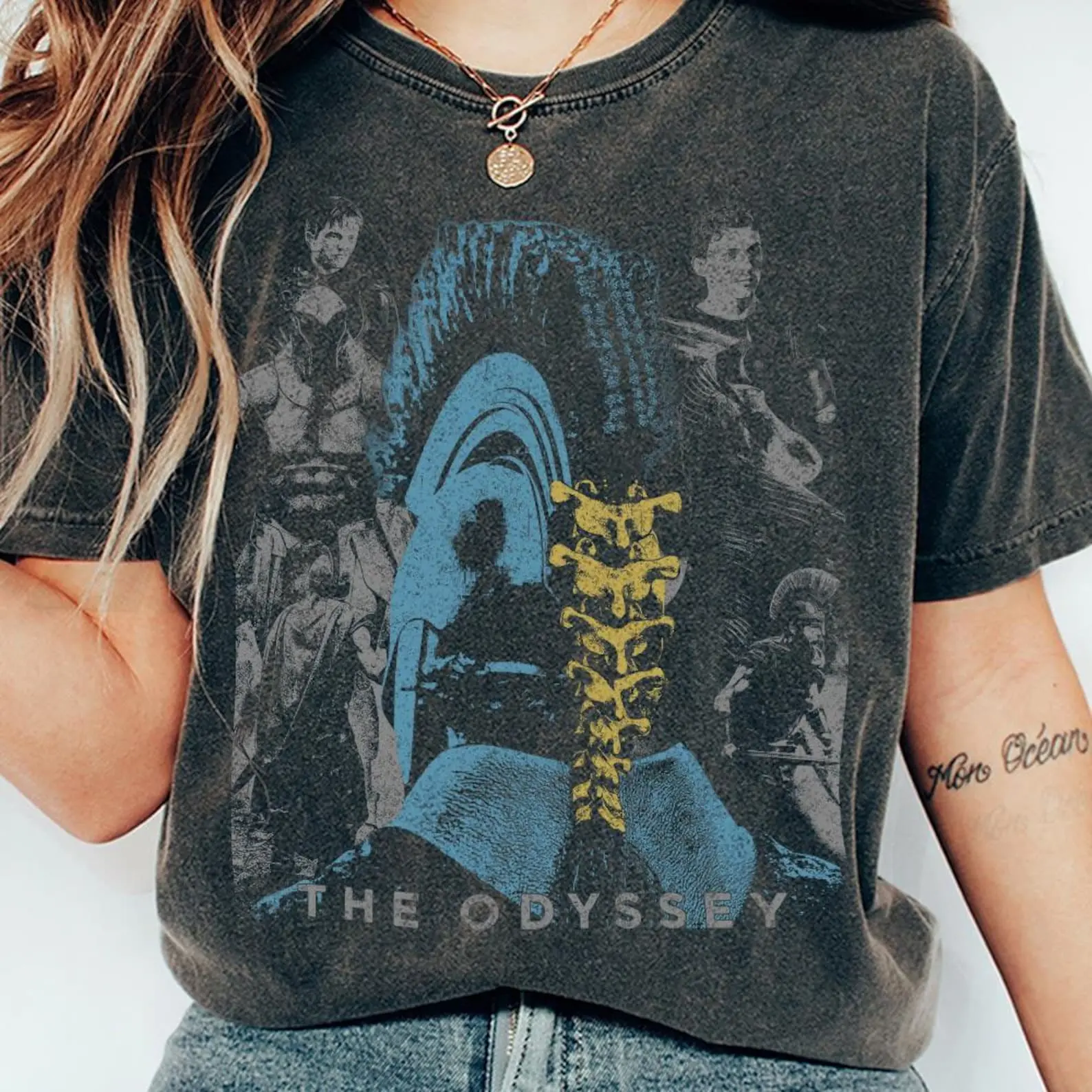 Odysseus World Tour Shirt, Epic Musical Inspired Tee, Greek Mythology Gift, Metal Band Style Top, The Odyssey Bookish Graphic Tee