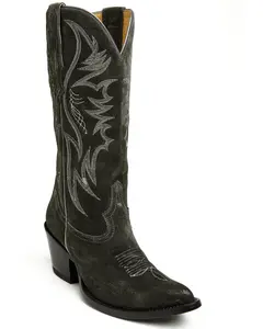 Charmed Life Charcoal Western Boots - Round Toe