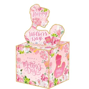 Mother's Day Gradient Flower Basket Gift Box, Surprise Decoration Home Cash Present, Cross-Border Motherhood Special Edition