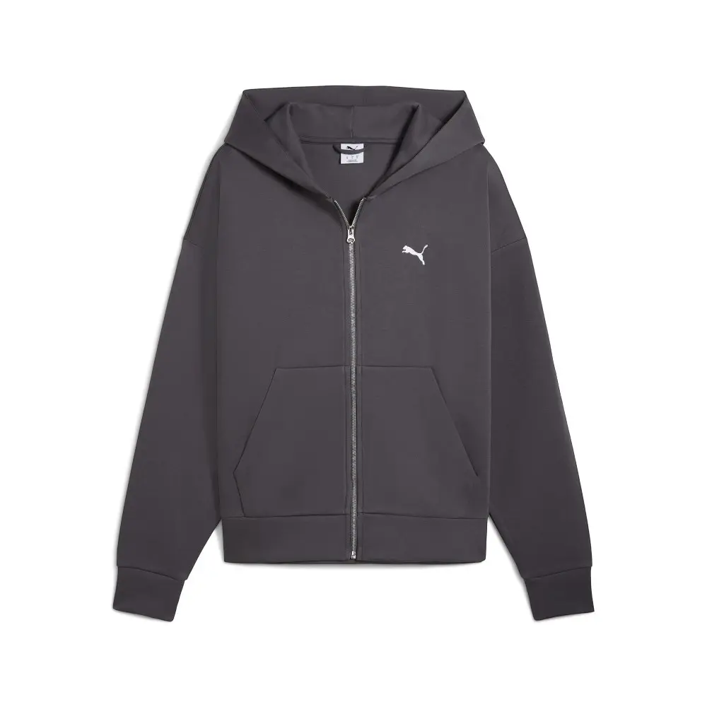 PUMA Mens Wardrobe Essentials Boxy Hoodie Casual Outerwear Casual - Grey