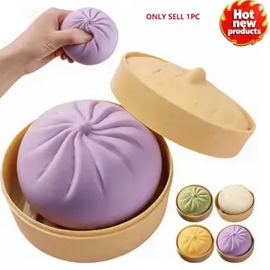 Stress Relief Ball Toy, Colorful Dough Stress Balls, Hand Activity Sensory Toy, Soft Elastic Desk Top Plaything, Vomit Ball Fun Gift