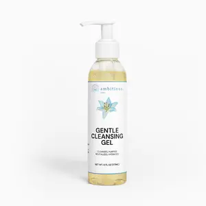 ambitious. byKion Daily Refining Gentle Cleanser - Boosts Hydration, With Pathenol, Sodium PCA, with Fruit Extracts, 6 Fl Oz gel cleanser facial cleanser gentle facial anti-aging hydrating