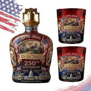 250th Anniversary Whiskey Bottle, Vintage Design, Perfect Gift for Collectors & Enthusiasts, High-Quality Craftsmanship, Ideal for Special Occasions