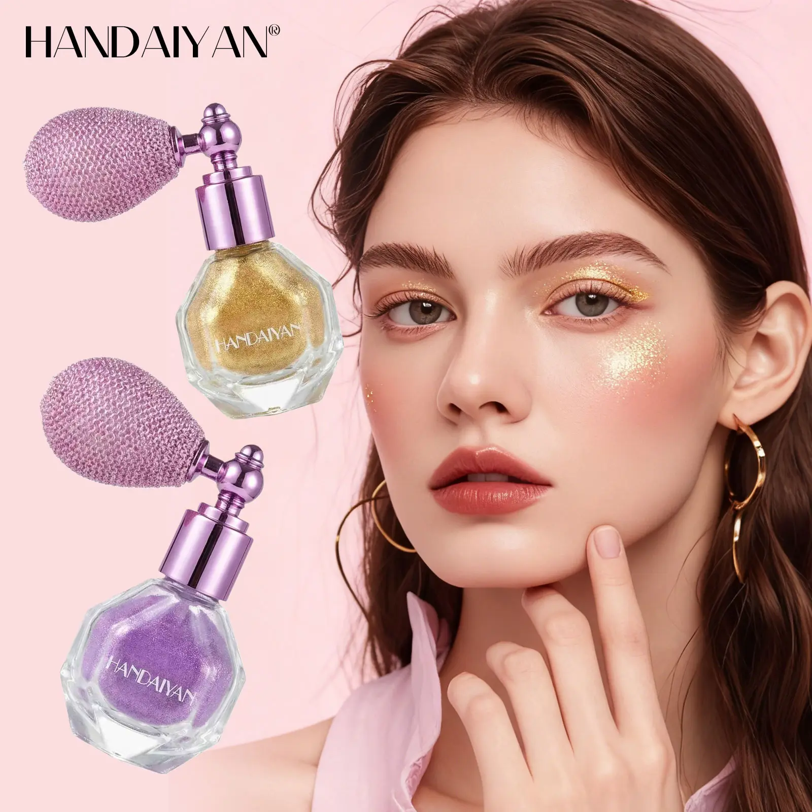 Sparkling Glitter Hair & Body Spray - 1PC Lightweight Cosmetic Dry Powder, Shimmer Face Body Makeup for Clothes, Ideal Gift for Women