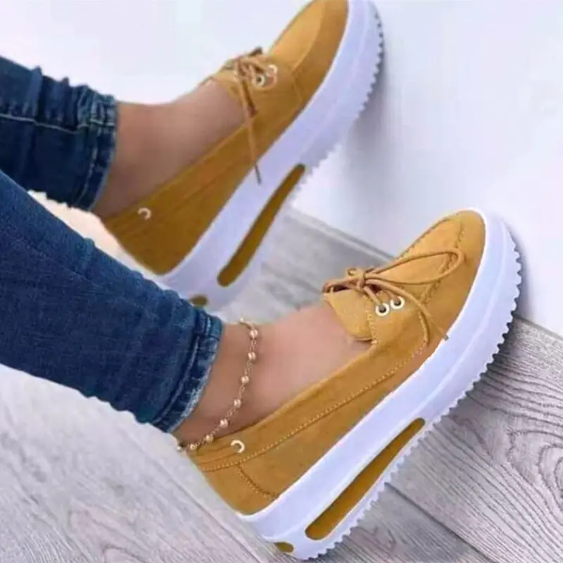 [Fast Deliver]Women'S Wide Loafers Shoes Suede Moccasins Wide Platform Shoes Moccasin Penny Loafers Slip On Work Shoes Casual Shoes Ladies Comfort Walking Shoes