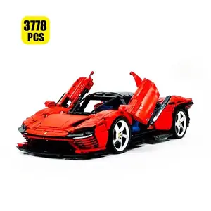 3778 Pieces 1:8 Scale Super Car Building Blocks Set, Moc 42143 Model Kit, Assembly Toy for Boys, Birthday Gift, Holiday Gift, Vehicle Building Blocks, Building Sets