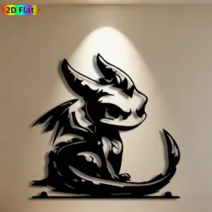 1pc Dragon Metal Wall Art,Dragon Statue Mural, Ideal Gift for New Year, Halloween, Mythical Creature Enthusiasts, Weather-Resistant Metal Wall Decor Wall Sculptures, Perfect for Living Room Wall & Garden Fence, Unique Year-Round Home Decor