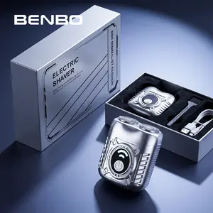 BENBO Mini Electric Shaver,Waterproof Skin-Friendly Magnetic Dual Blades Curved Blade Mesh One-Button,High-Speed Motor with Long-Lasting Battery Compact Portable Facial Matte Smooth,Shaver for Travel & Daily Use,Father’s Day Gift,Summerhairstyles
