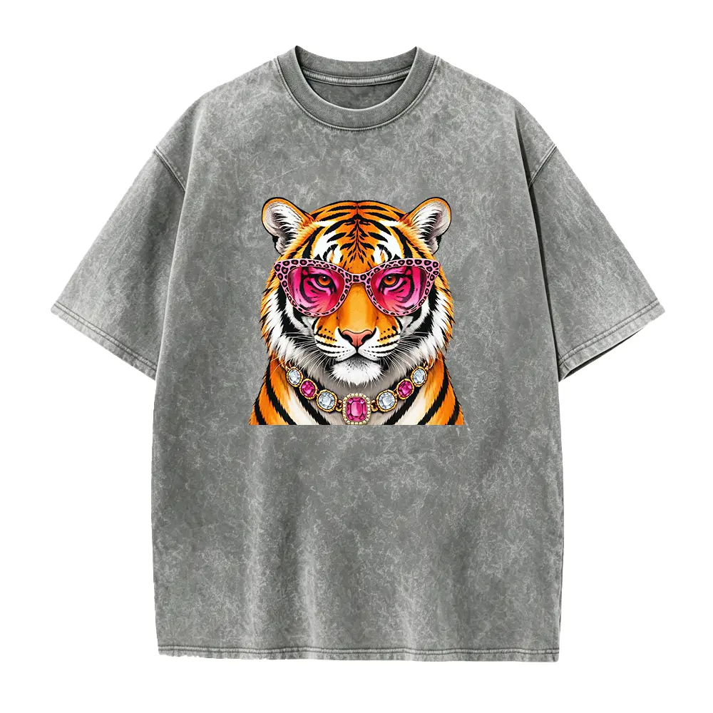 Tiger Shirt, Boujee Shirt, Leopard Print Shirt,Tiger Animal Shirts,Easy Tiger Shirt,Beach Summer Outfit,Tiger Lover Gift