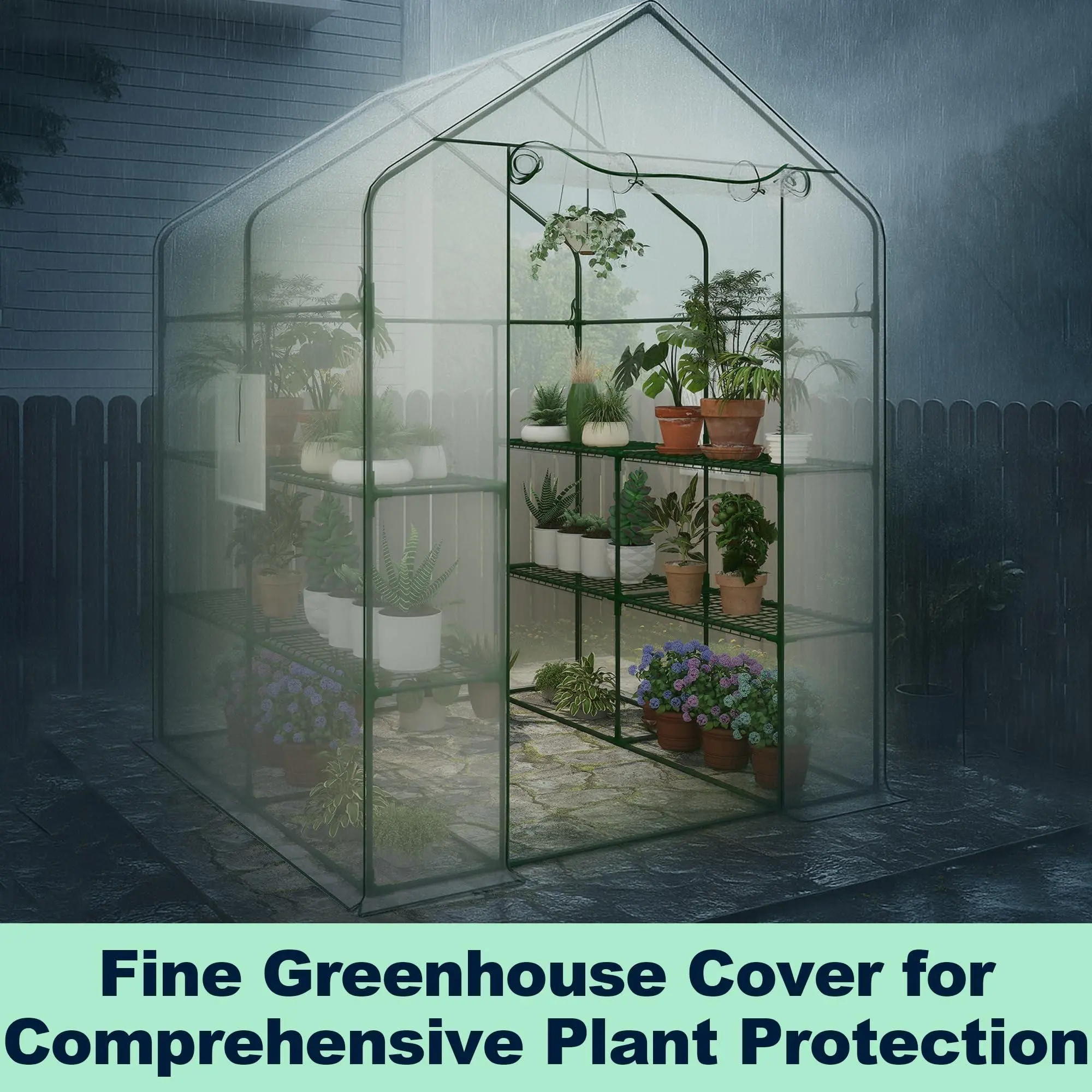 Portable Walk-in Greenhouse for Outdoors, 57 x 57 x 77, Heavy Duty 3 ...