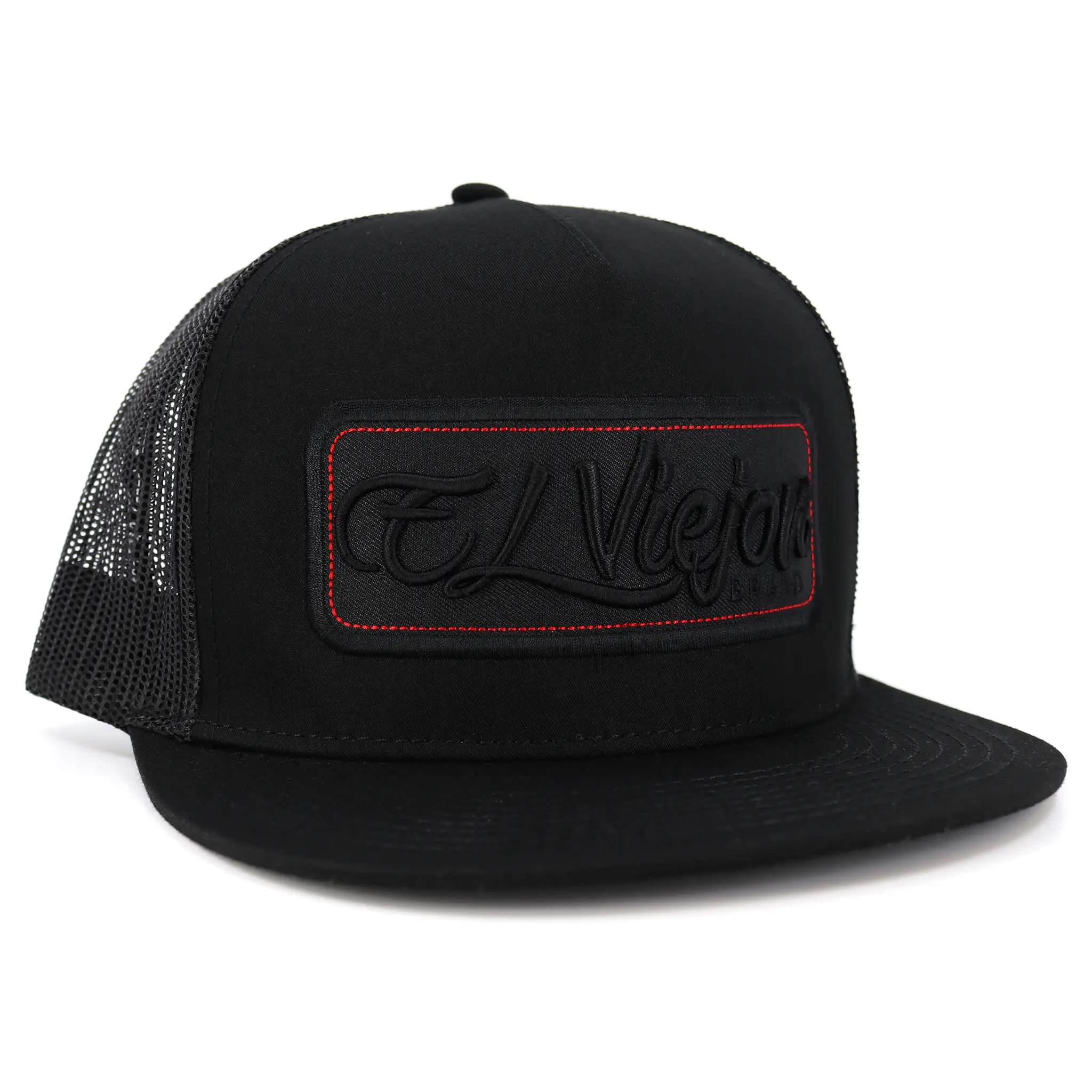 EVPatch Black (Black Patch) flat visor hat