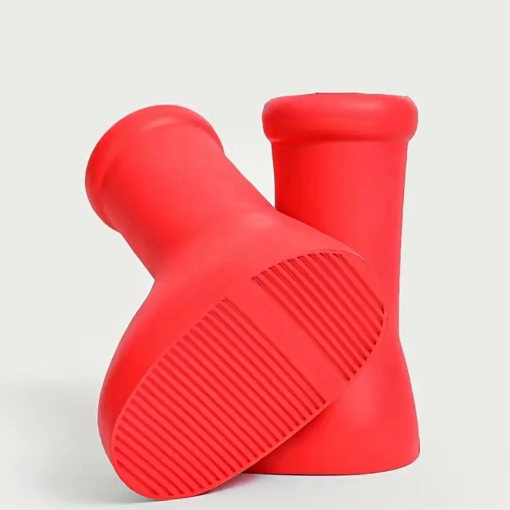 Red Rain Boots