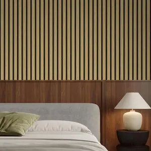 Wood Stripe Pattern Decorative Wallpaper, Self-adhesive Waterproof Wall Sticker, Easy to Clean Wall Decor for Home Living Room Bedroom
