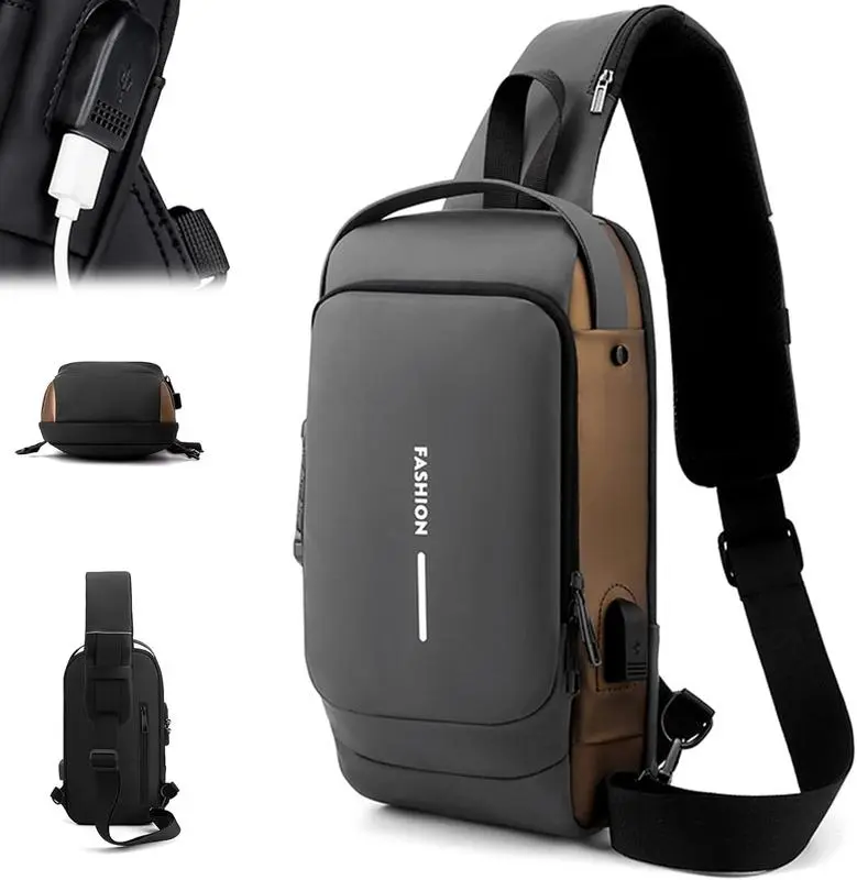 Women's Stylish Durable Crossbody Bag 2026 - Antitheft Design, Password Lock, Multi-Layer Storage, Detachable Strap, Versatile Bag for Travel, Crossbody Belt Bags, Anti Theft Bag