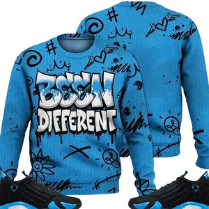14 University Blue Outfits, Black University Blue 14s Ugly Sweater, Trust No One Been Different Streetwear Unisex Sneaker Matching Shirts
